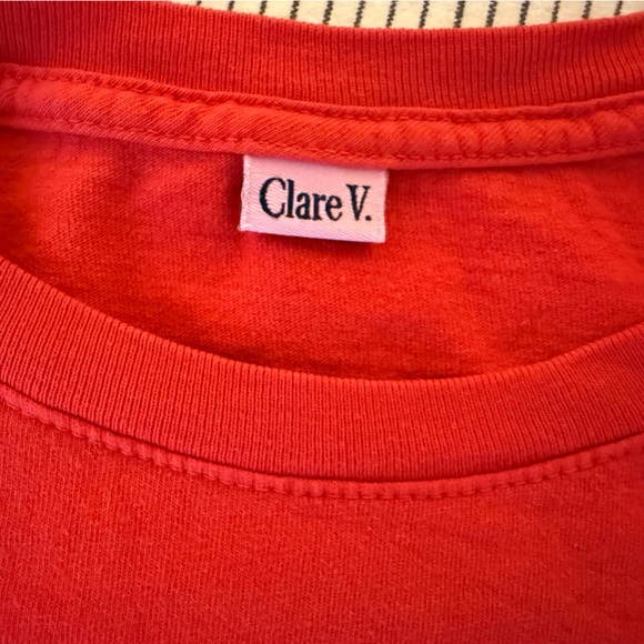 Clare V L’ Espirit Des Femmes Red graphic tee size xs - Picture 2 of 3